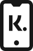 Ein Symbol, das die Klarna-App zeigt.